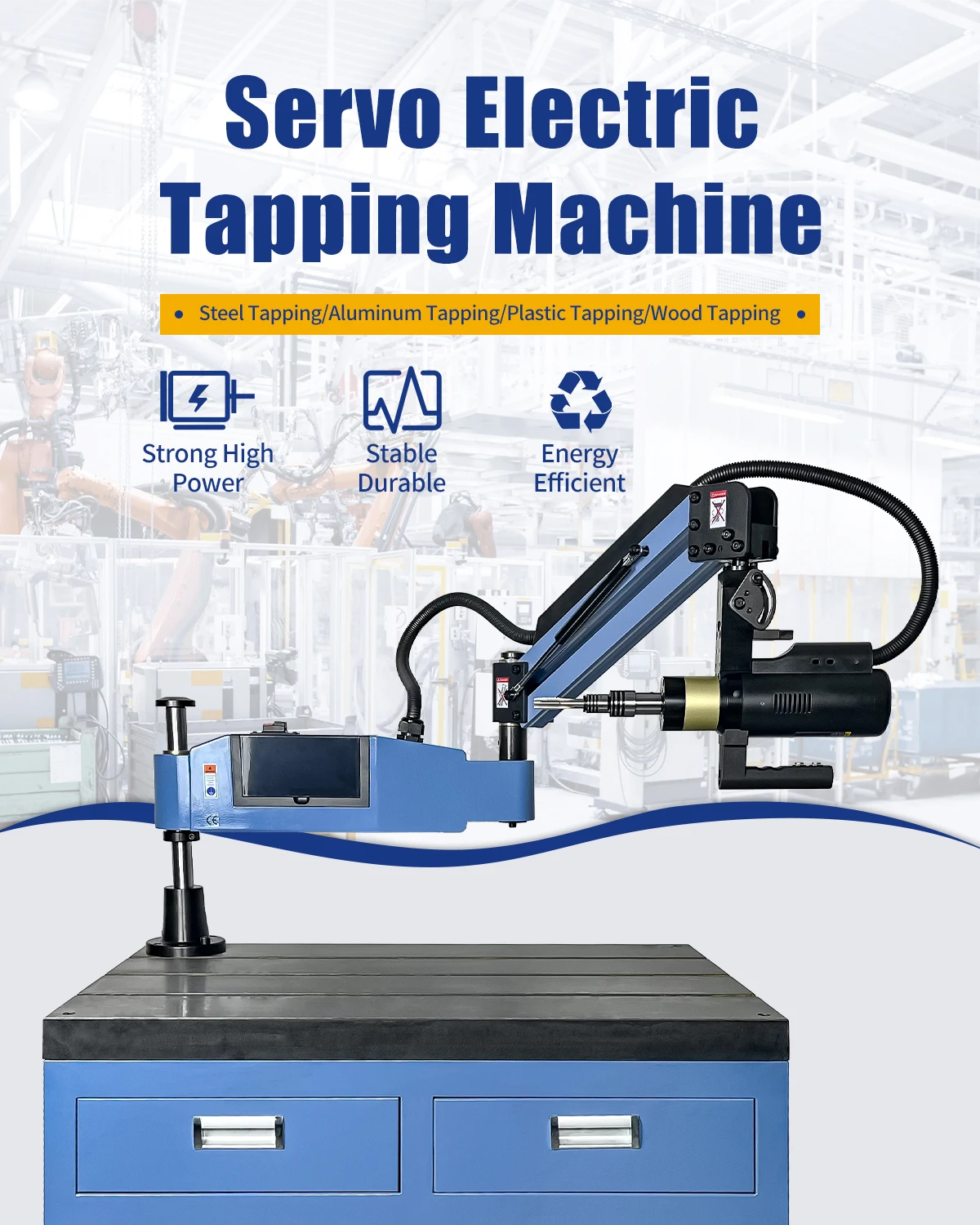 

Electric Tapping Machine Flexible Arm Tapping Machine (M3-M16)