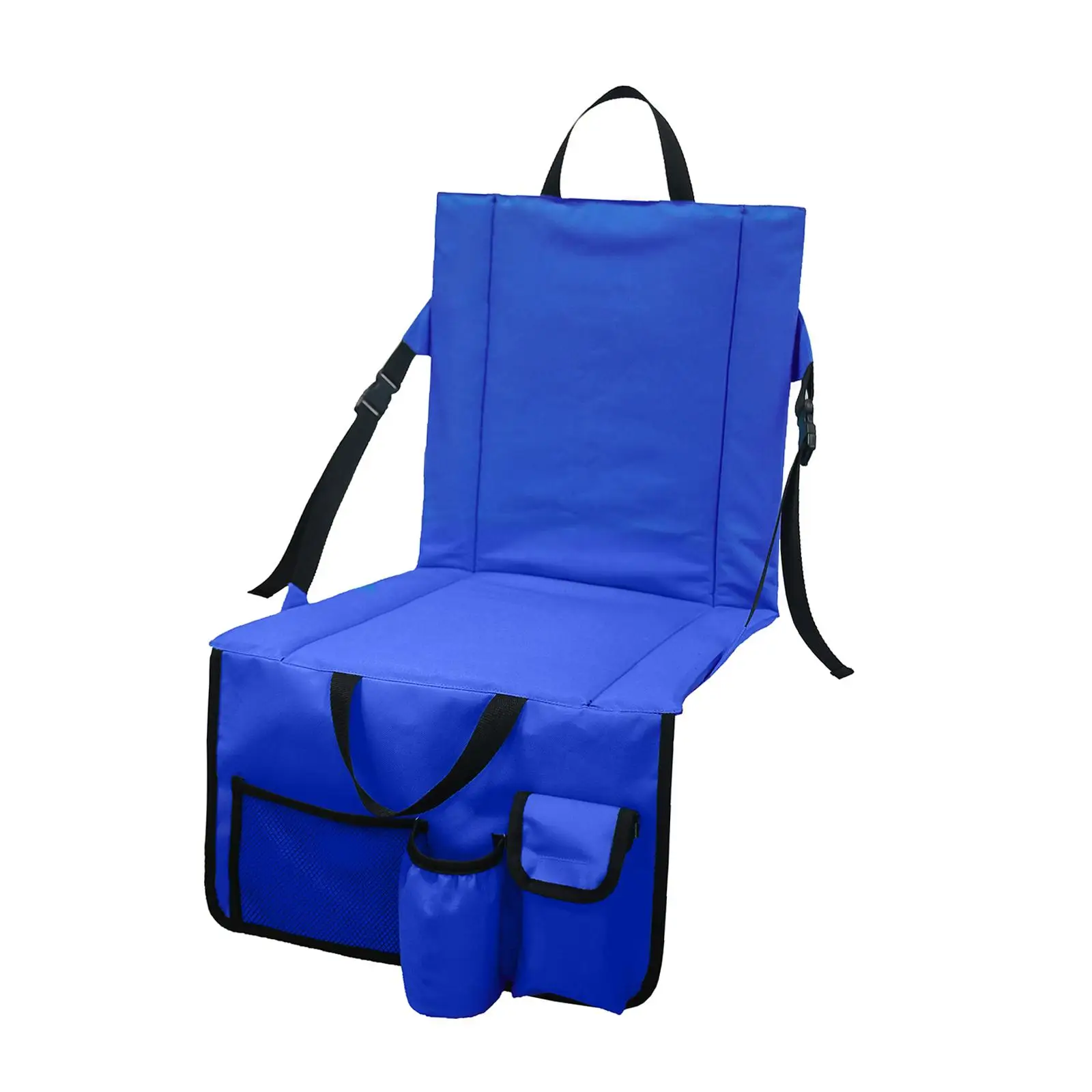 Large Stadium Chair, with Pocket Cushion, Seating Mat, Oxford Cloth Cup Holder,