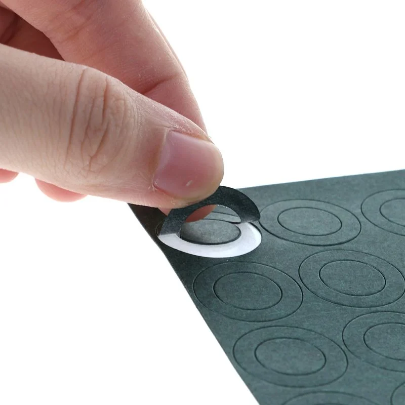 500 قطعة = 5 أوراق 18650 بطارية ليثيوم أيون العزل طوقا حزمة خلية الشعير ورق لاصق القطب معزول منصات