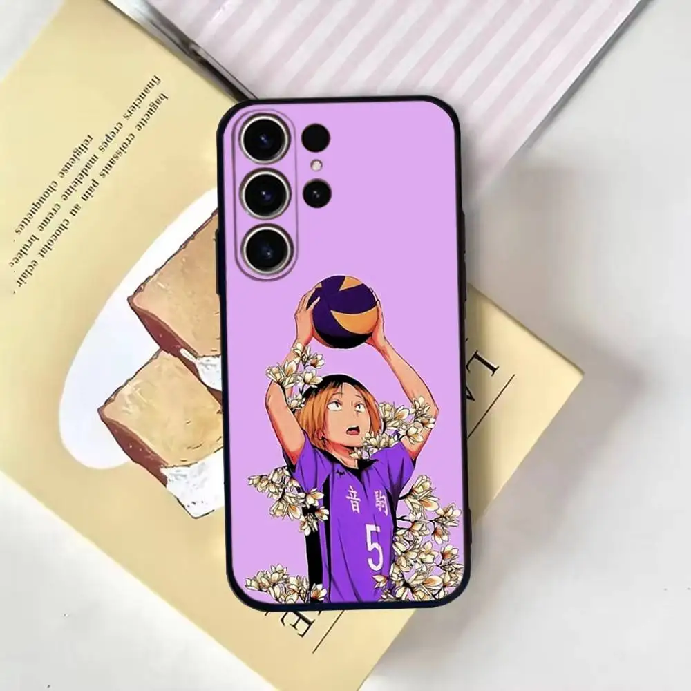 حافظة هاتف Kenma Kozume Anime لهاتف SamsungS25,24,21,22,23,30,Ultra,20,Plus,Fe,Lite,Note,10,9,Soft Black Cover #2