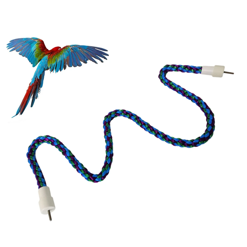 

Parrot Climbing Rope Long Lasting Bird Swing Durable for Parakeets Equipment Adventure Assorted Color