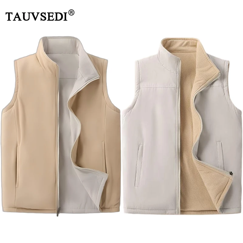 

Winter Men Fleece Casual Fashion Sleeveless Vest Man Outdoor Warm Multi Pocket Vest Man Sherpa Thick Work Waistcoat Big Size 8XL