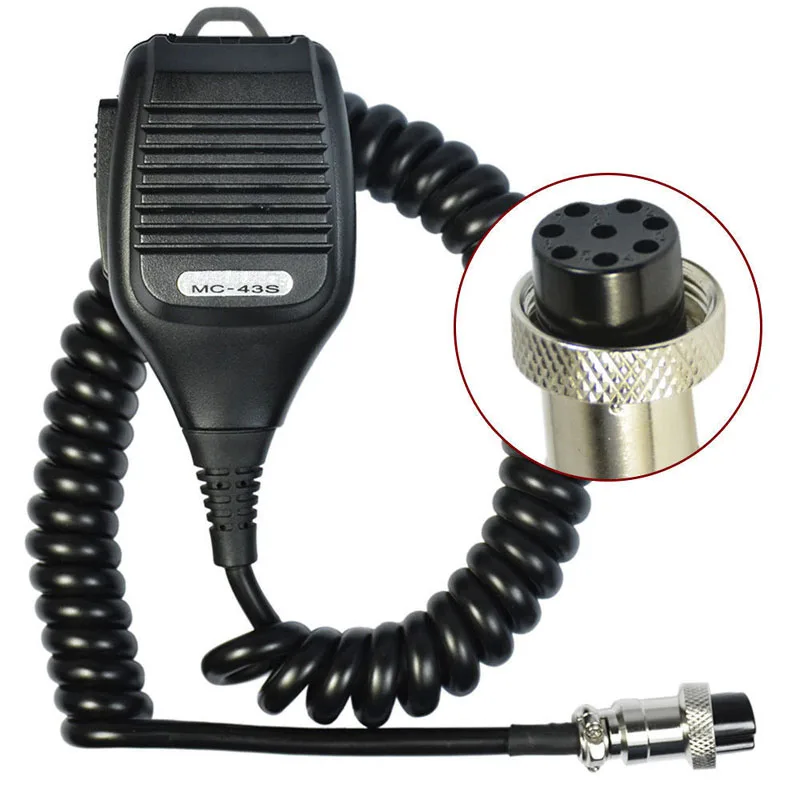 MC43S Handheld Speaker PTT Mic Microphone Round 8 Pin 8pin for Kenwood TS 480HX 990S 2000X TM-231 TS-2000 870 480 TS-50 Radio