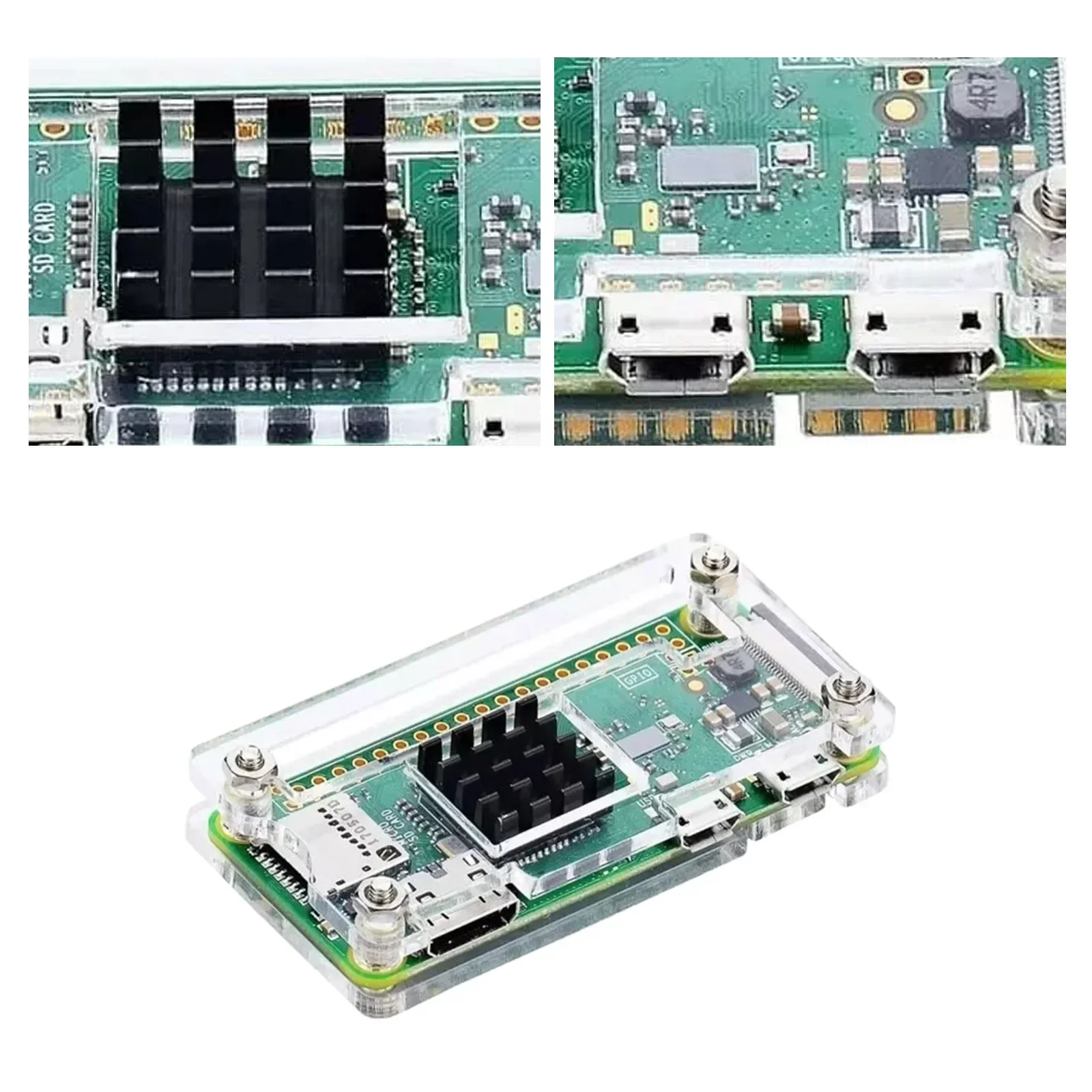 Комплект корпуса для Raspberry Pi Zero 2 Вт с блоком питания корпуса Raspberry Pi Zero 2 Вт