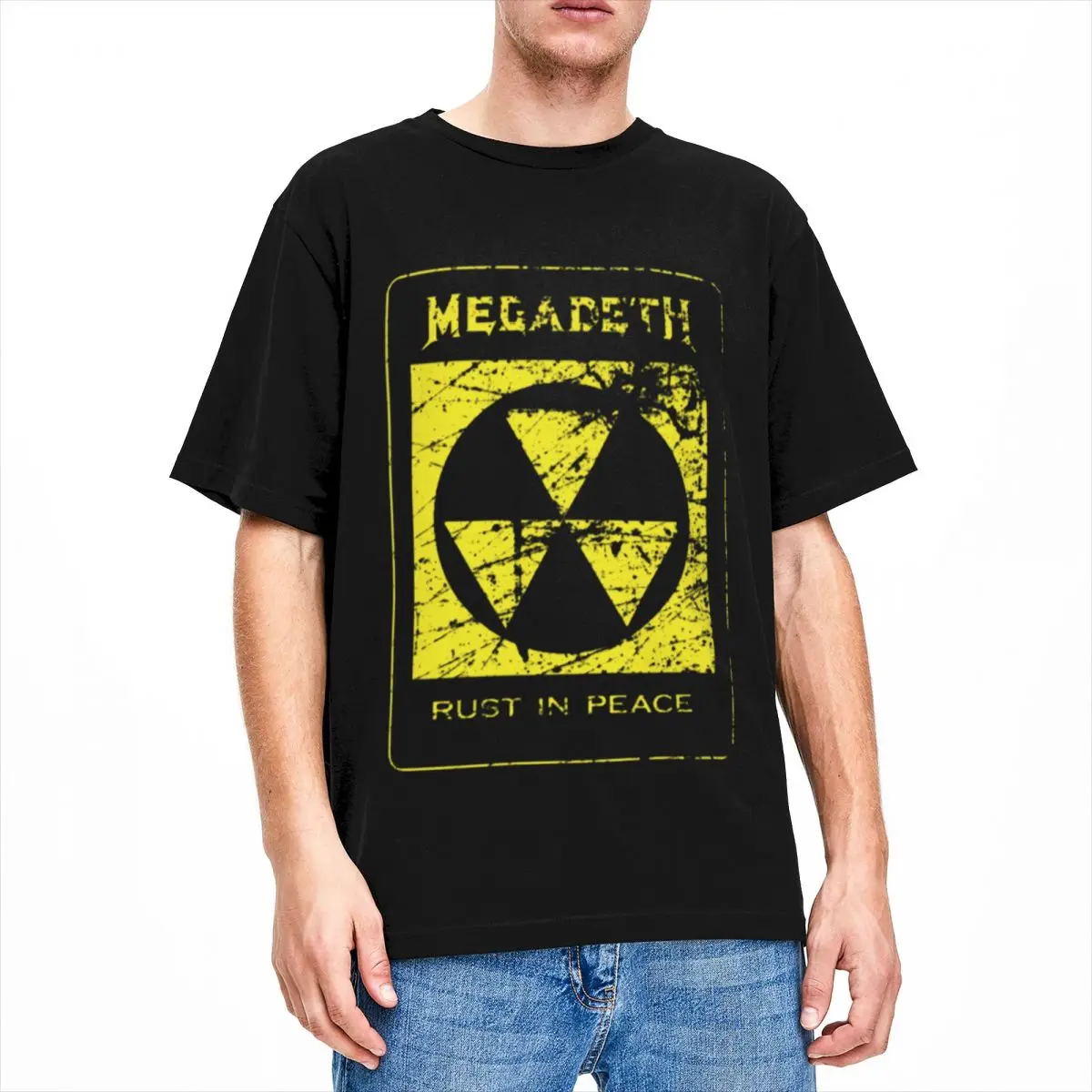 Men Women's Megadeths Rust In Peace T Shirt Metal Band Cotton Tops Street Wearing Short Sleeve O Neck Tees Christmas Gift Shirts