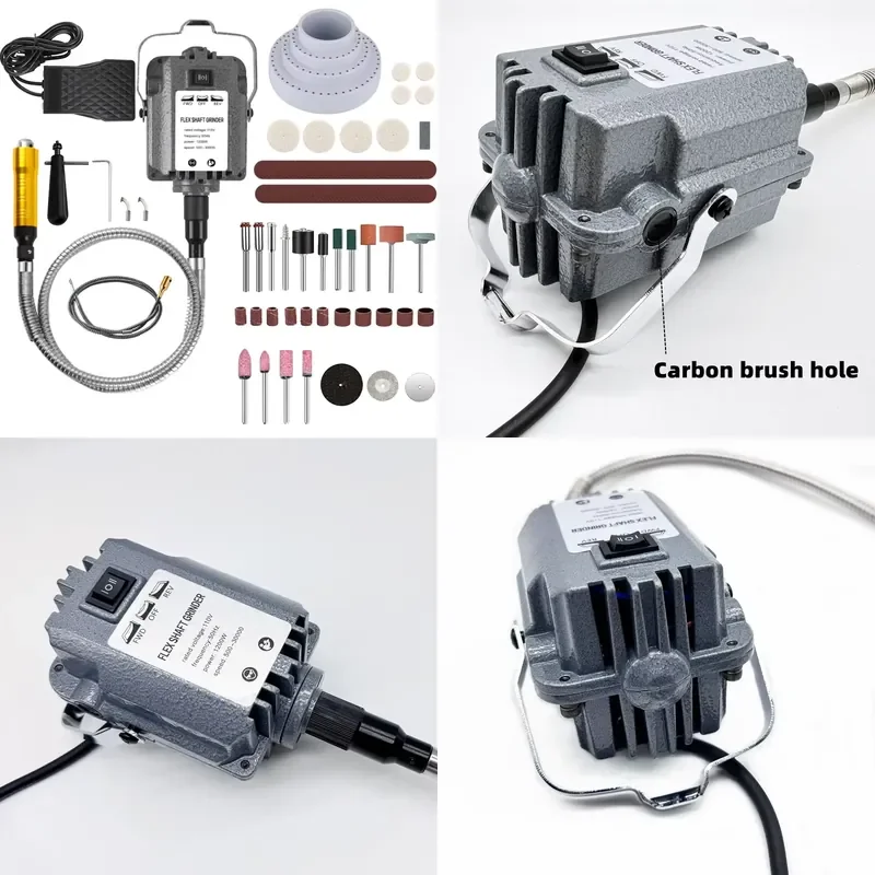 for 110V Suspended Rotary Grinding Machine 1200W DIY Electric Sanding Tool Jewelry Engraving 0.5-6.5MM Flexible Shaft