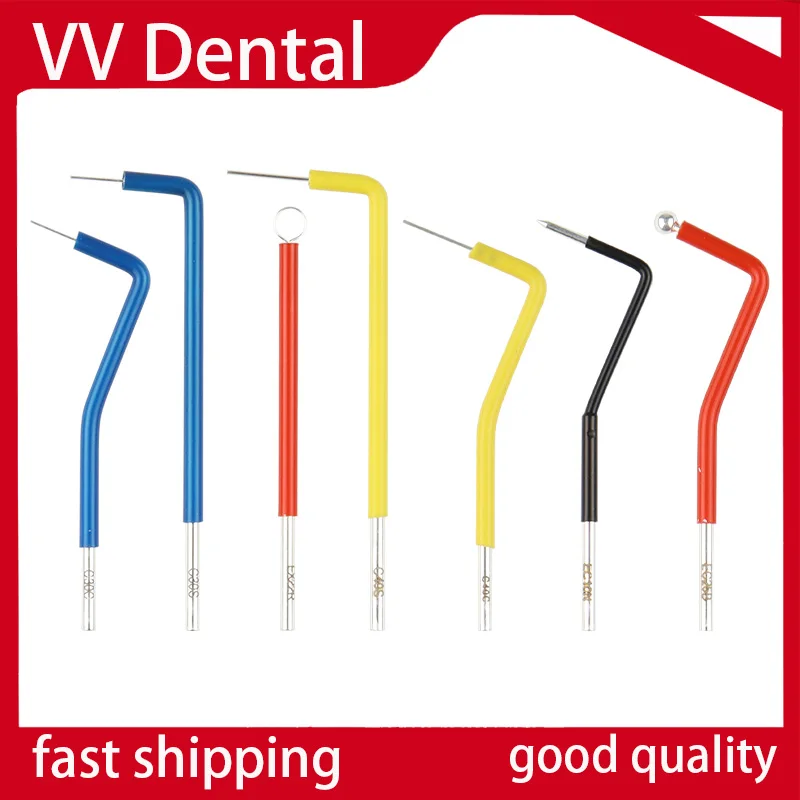 

7pcs Dental Electrosurgery Knife Tips Electrodes Dental Surgical Instruments Electric Knife Head for Dental Clinic Laboratory