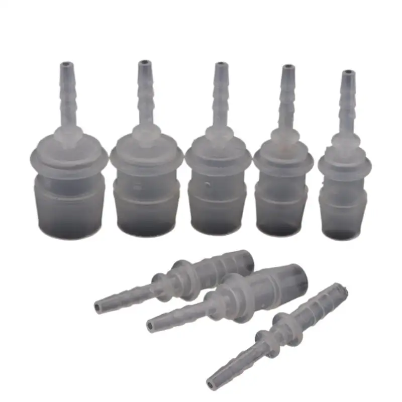 

5 шт., соединительный переходник с двусторонней головкой, адаптер для ремонта водопроводных труб, садовый аквариум, лабораторный пластиковый гибкий шланг