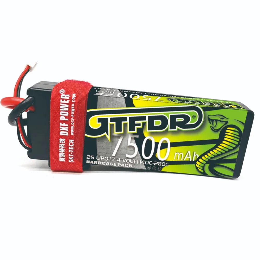 GTFDR 7.4V 7.6V 2S Battery Lipo 5200mAh 5300mAh 6500mAh 7200mAh 7500mAh 8200mAh 8400mAh 9400mAh HV 5mm Graphene for Buggy 1/10