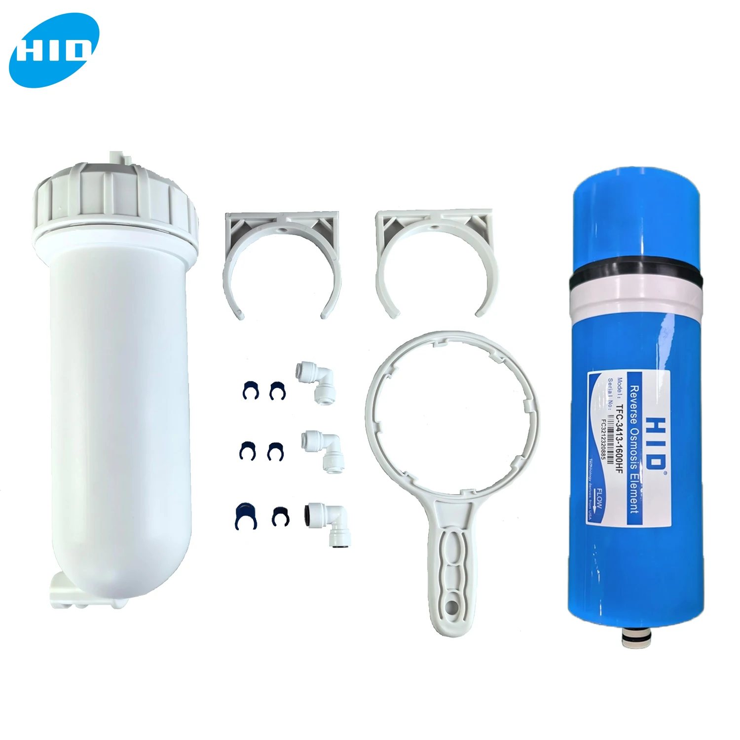 

HID 1600 GPD Reverse Osmosis Membrane with 3413 Membrane Housing & Accessories 3413 1600gpd RO Membrane Kit