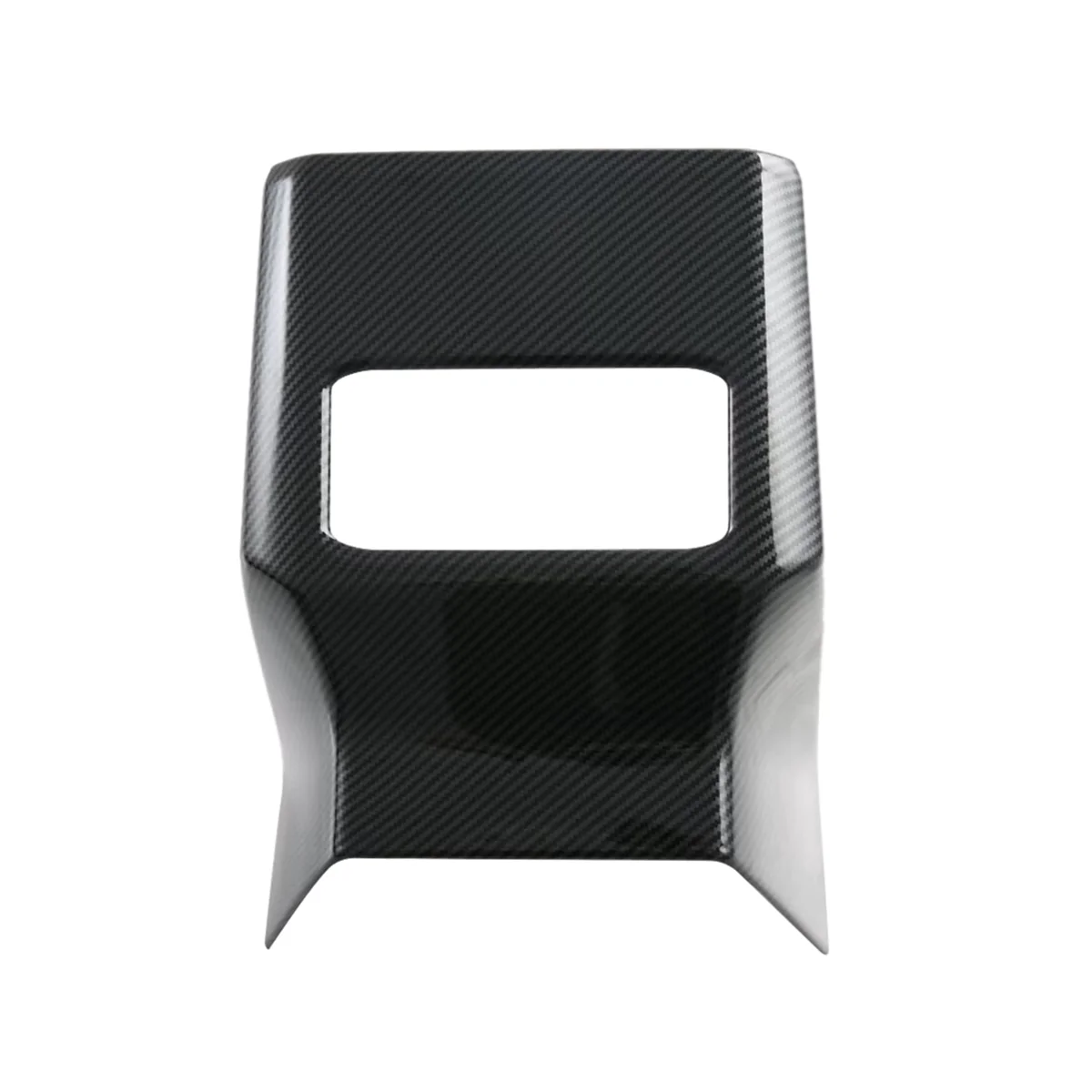 For Mitsubishi Triton / L200 2024 Rear Air Outlet Vent Cover An-Ti Kick Panle Frame Interior Accessories Carbon Fiber