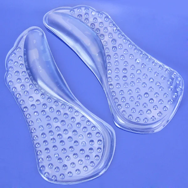1 Pair Silicone Arch Support Insoles Shoe Inserts for High Shoes