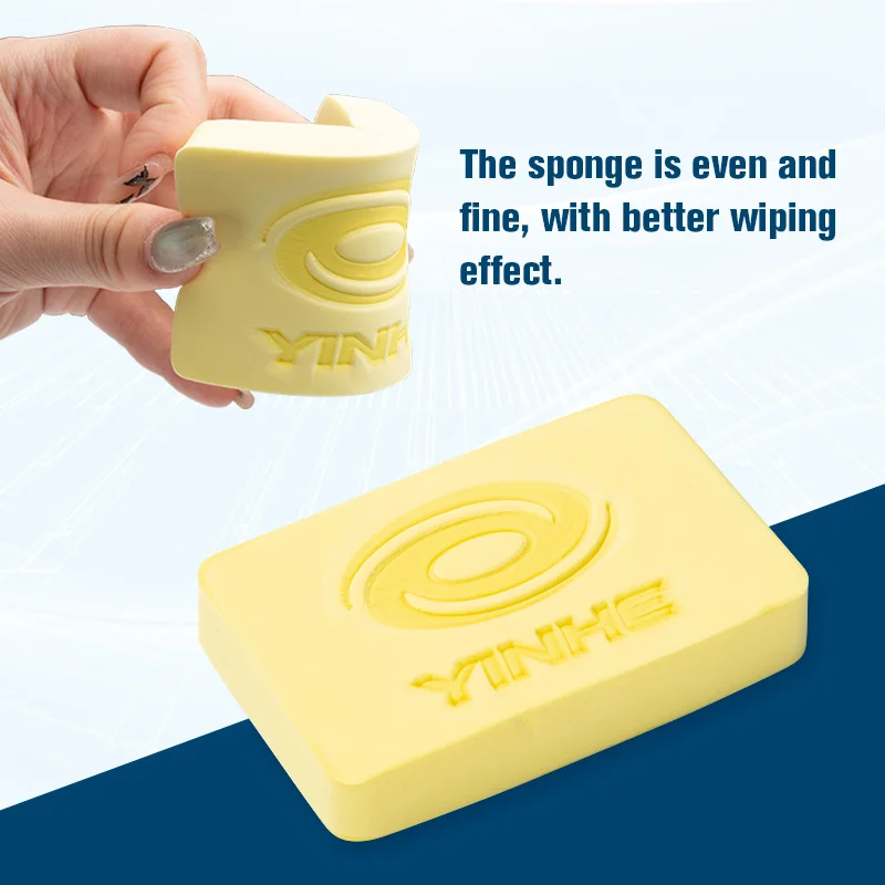 YINHE مضرب تنس طاولة متكامل على شكل حرف U، طبقة حماية كاملة، إسفنجة تنظيف ممتازة، مجموعة العناية المطاطية بينج بونج بات