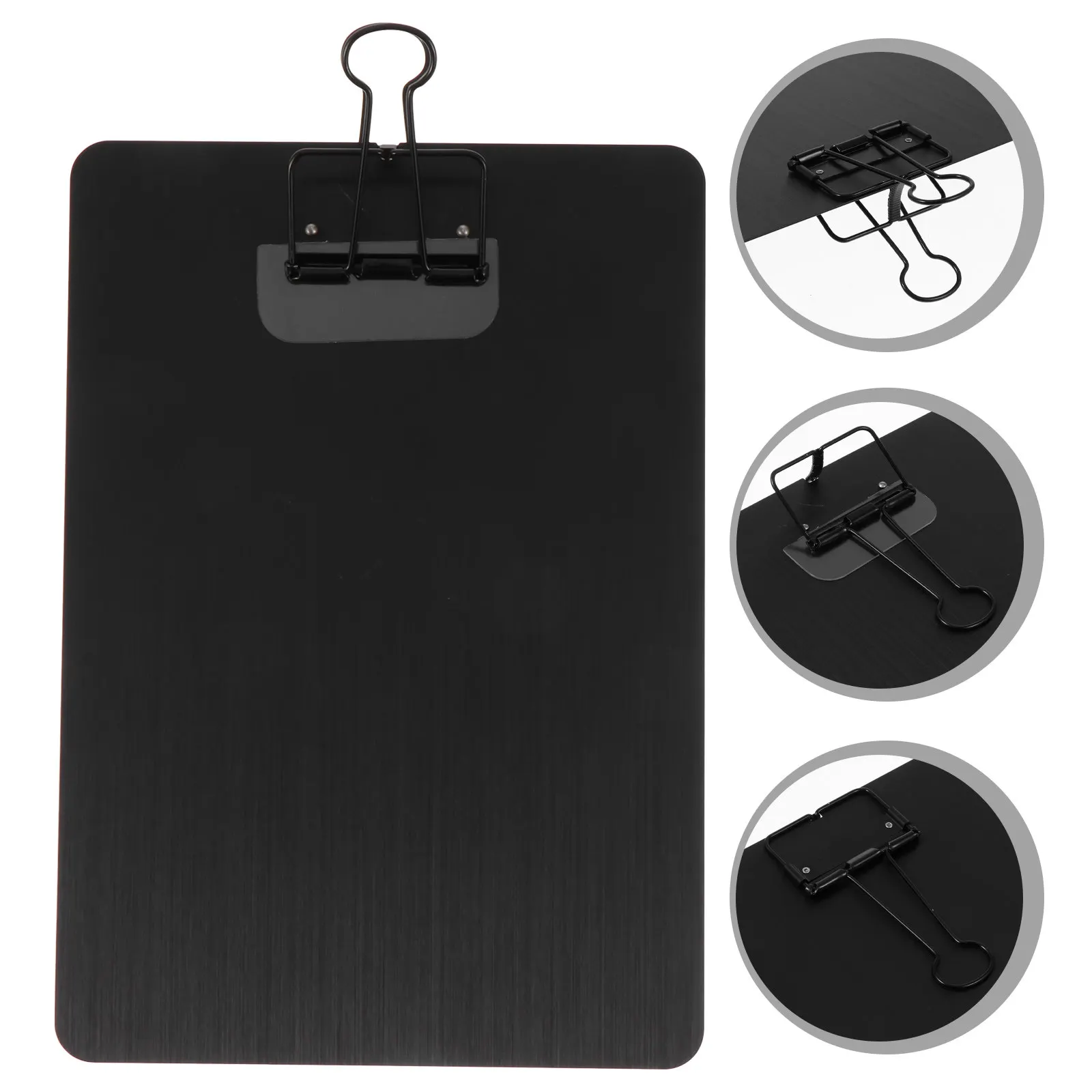 

1Pcs A5 Size Clipboard Stainless Steel Clip No Design Simple Functional Paper Holder for Office School College Desktop Use
