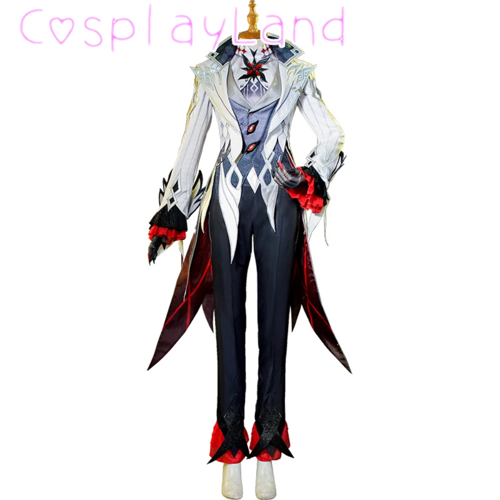 Jeu Genshin Impact Tarlecchino Cosplay Costumes, he Knave ply Play Outfit, Carnaval Halloween Uniforme trempé pour les femmes XS-XXL