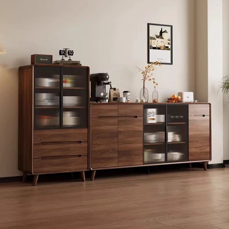 

integrated against the wall modern simple Nordic kitchen living room locker tea cabinet side cabinet wine cabinet