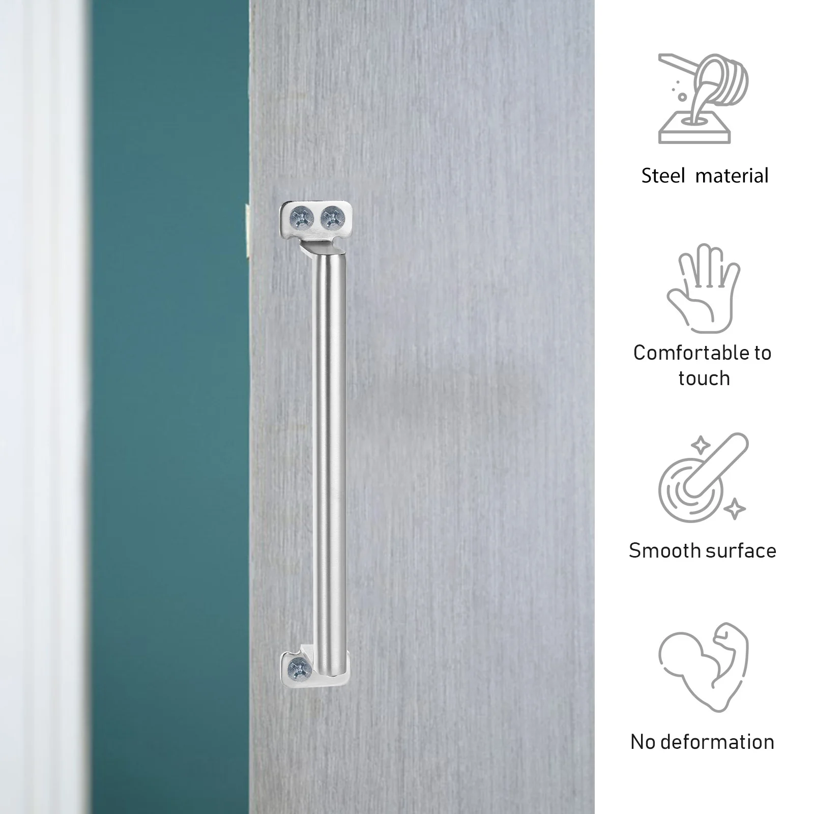 Drawer Handle Cabinet Pull Handles Hardwares Wardrobe Door Stainless Steel Knobs Dresser Furniture for Closet Vanity Table