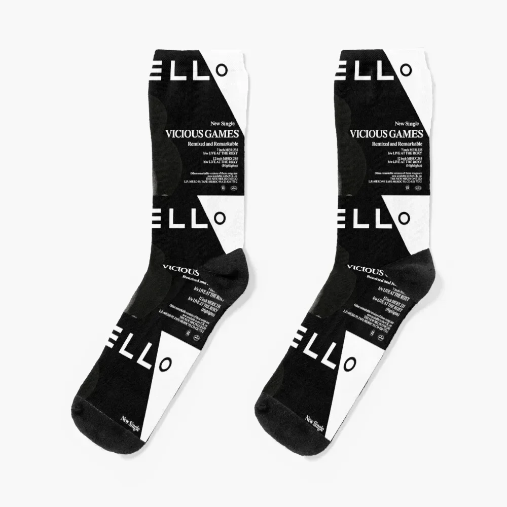 YELLO - VICIOUS GAMES Socks new year cycling sheer Girl'S Socks Men's