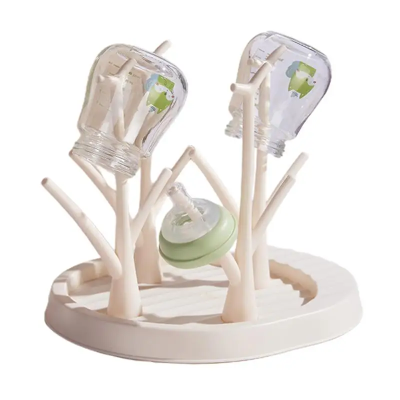 Baby Bottle Organizer Detachable Baby Bottle Holder Tree-Shaped Bottle Dryer Rack Space-Saving Bottle Holder For Baby Bottle