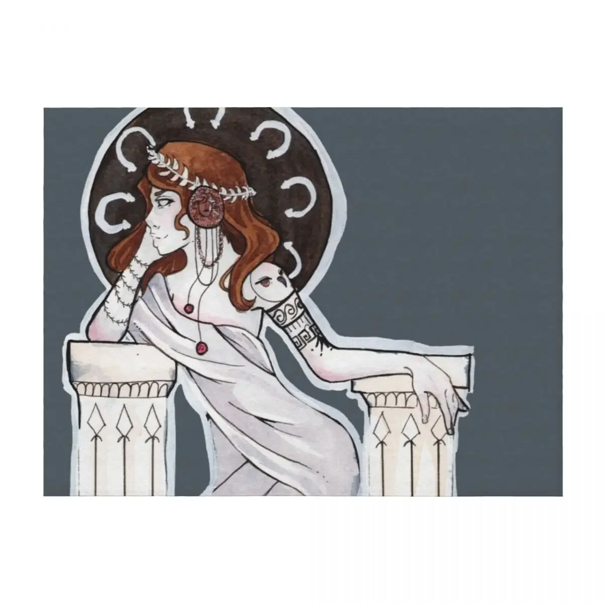 

Athena Throw Blanket bed plaid Hairy Luxury Luxury Thicken Blankets