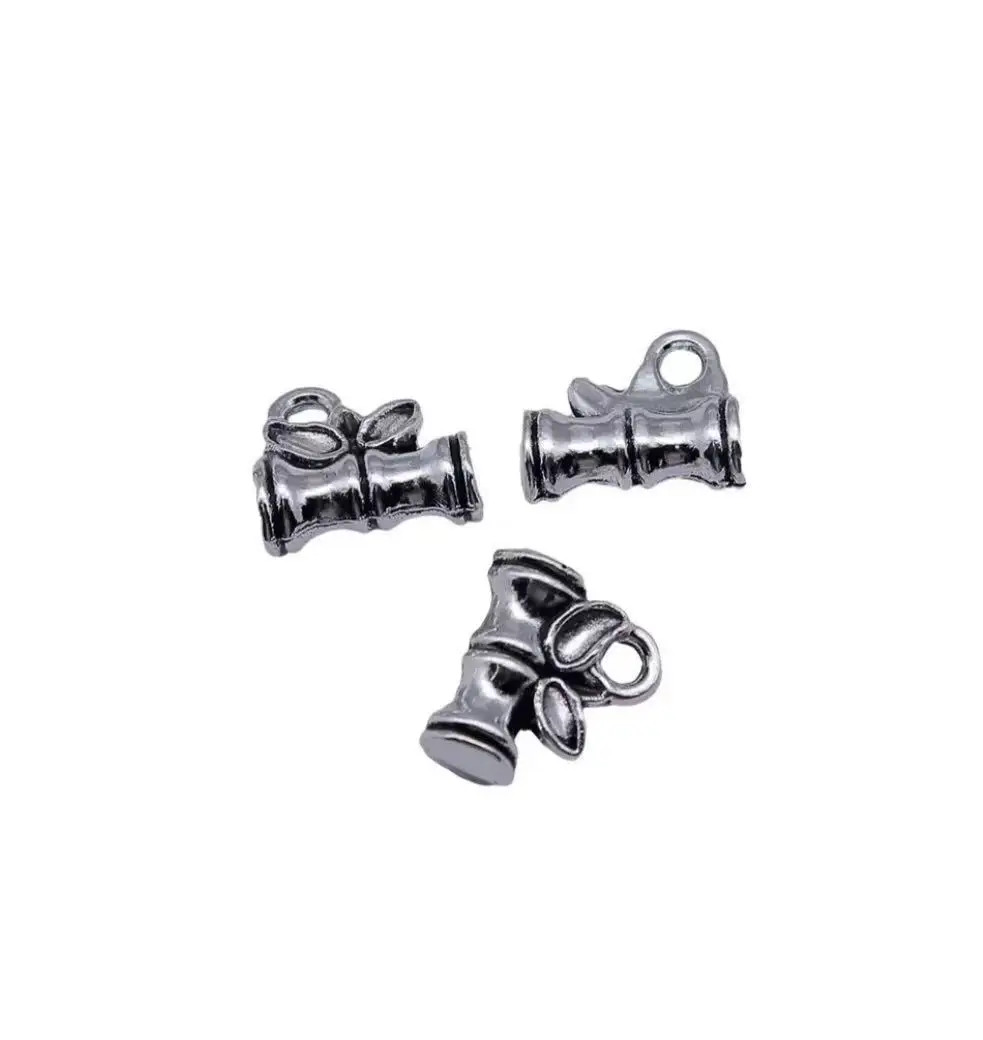 

20pcs 12*10*4.9mm banboo joint design charms HW4008 handmade accessories