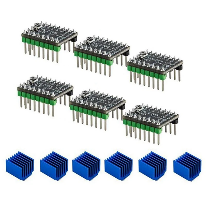 3D Printer Parts MKS TMC2209 V2.0 Stepper Motor Driver Support UART Mode For Gen L V2.0 /Robin E3D/SKR 1.3/1.4,6 Pack