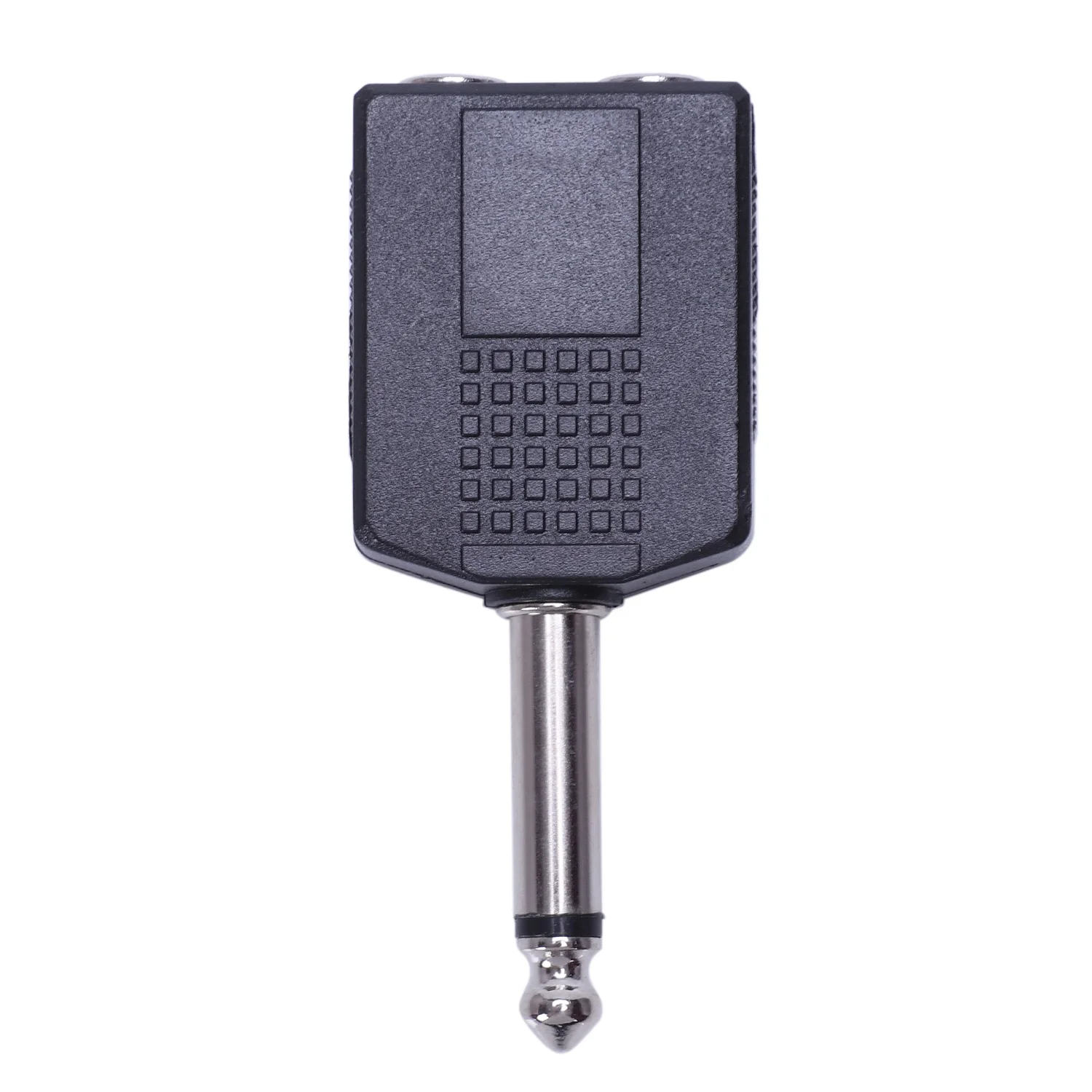 Black 6.35 1/4" Male to Dual Female Mono Y Cord PA Audio Cable Adapter