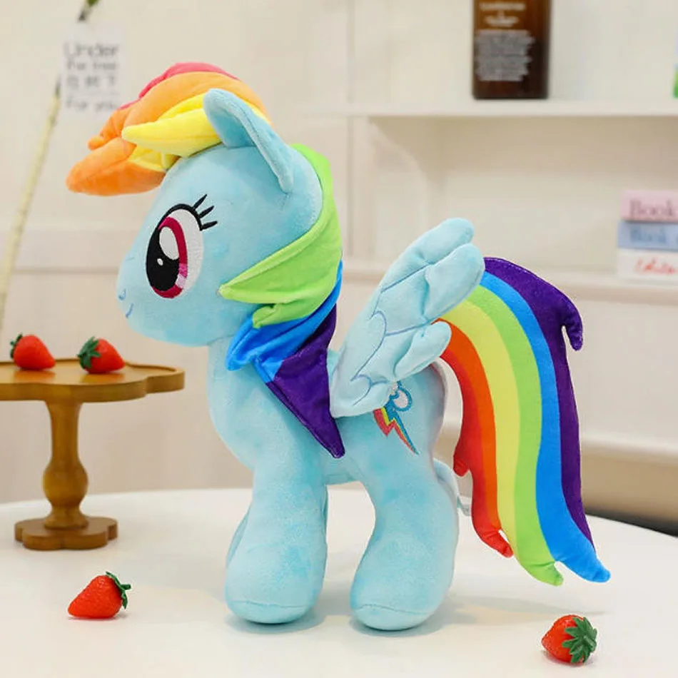 Novedad 2026: Juguetes de Peluche My Little Pony, Twilight Sparkle, Pinkie Pie, Rarity, Fluttershy, Applejack, Rainbow Dash, Muñecos de Peluche, Regalo de Navidad