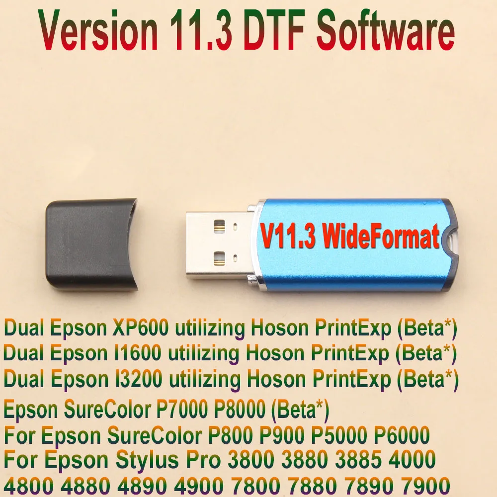 

V11.3 DTF Software For Epson EcoTank ET-5800 ET-5850 ET-L8180 L18050 RIP V11.3 Desktop L8050 Printer V11.3 Wide DTF USB Dongle