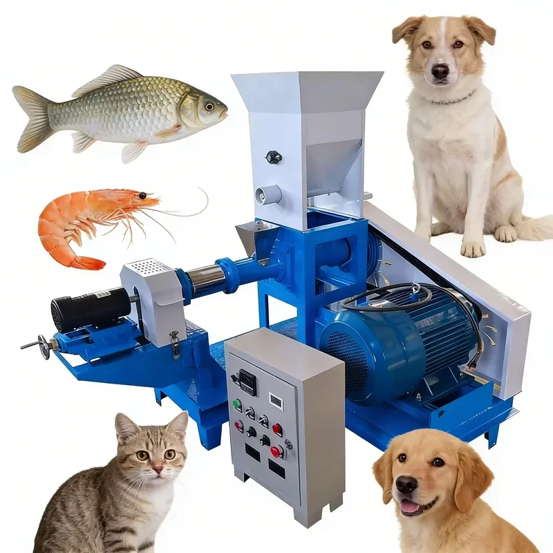 Máquina de Pellets Flotantes para Alimento de Peces (Bagre, Tilapia, Camarón) y Extrusora de Alimento para Perros y Estanques de Peces