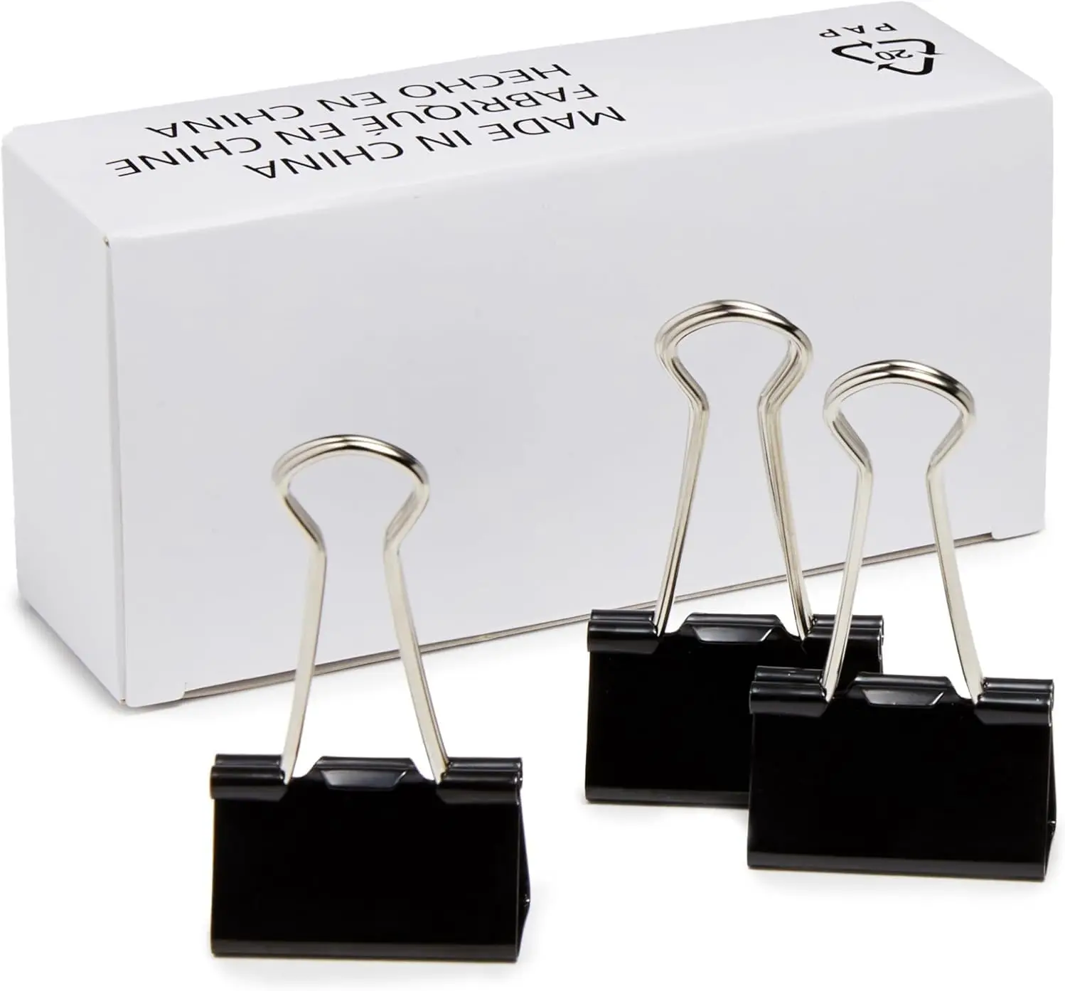 

Sturdy Binder Clips for Document Organizing, Medium 1.25 in, Black, 96 Count