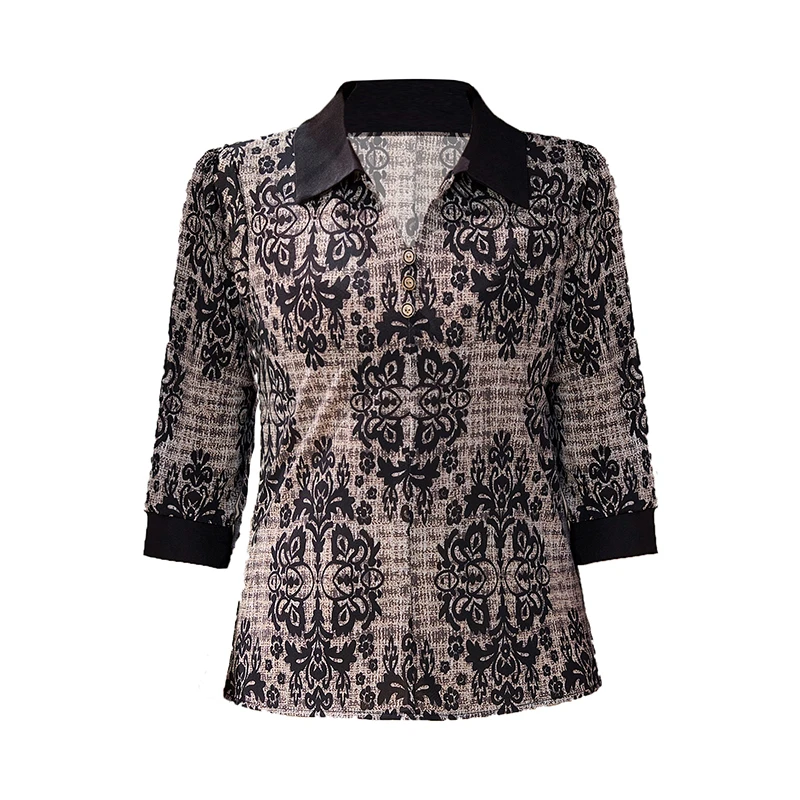 قميص نسائي صيفي من الحرير الثل - مراجعة Silk Blouse Button وسعره