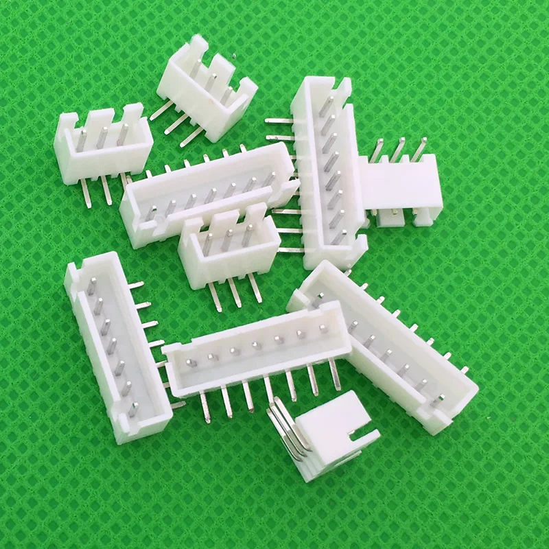 1000pcs/LOT XH2.54 male right angle material Connector Leads pin Header 2.54mm XH-AW 2P 3P 4P 5P 6P 7P 8P 9P 10P 11P 12P 13P 14P