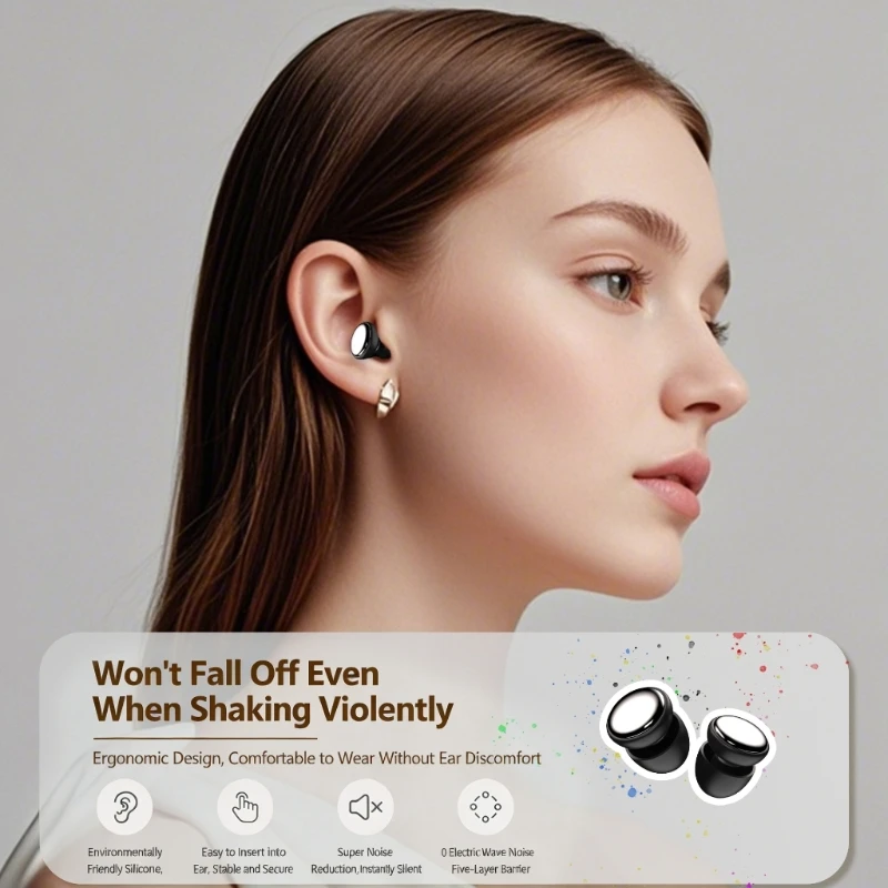 Tapones para los oídos de silicona reutilizables con función de fácil limpieza, tapones para los oídos perfectos para desplazamientos en el uso doméstico, bloques de ruido efectivo