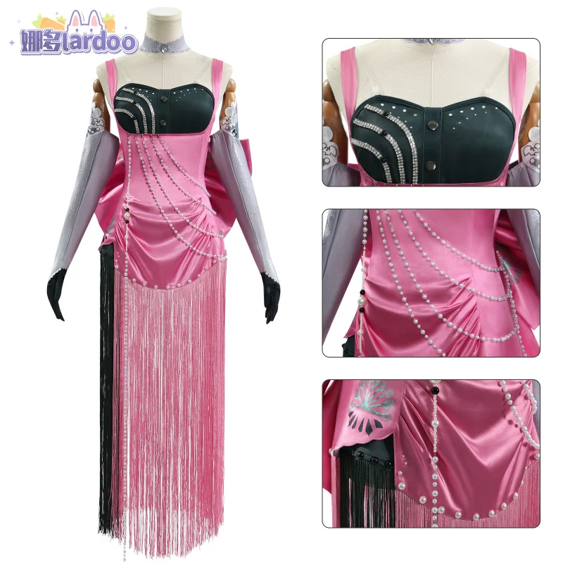 Game Reverse:1999 Anjo Nala Cosplay Costume Nala Hari Ms. Kimberly St. Pavlov Foundation Pink Evening Dress Woman Sexy Suit