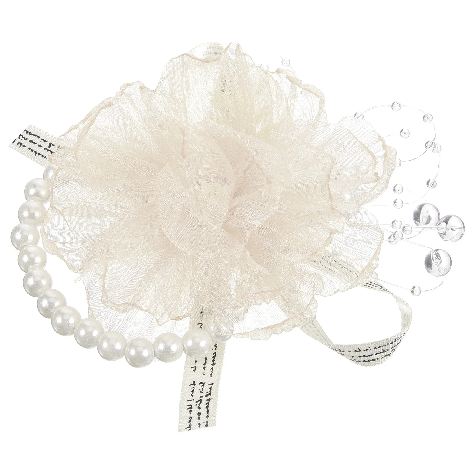 

Elegant Bridal Wrist Flower Corsage Bracelet Wedding Prom Decorative Floral Wrist Flower Hand Accessory Corsage