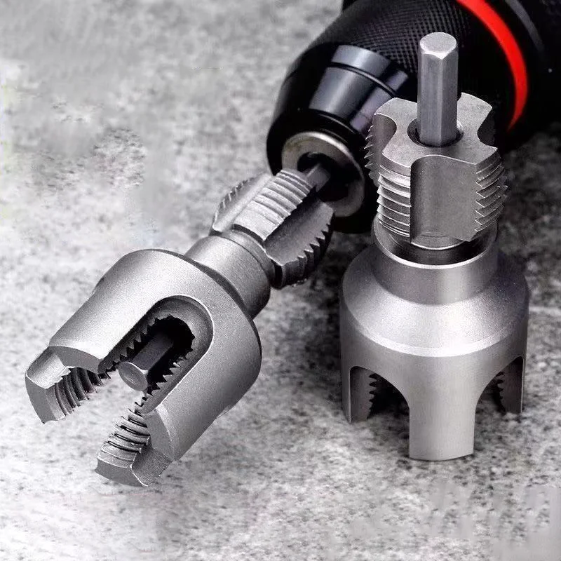 Water Pipe Internal and External Threading Tool 1/2 / 3/4 inch Water Pipes PPR PVC MPP Manganese Steel Detachable Tap Set