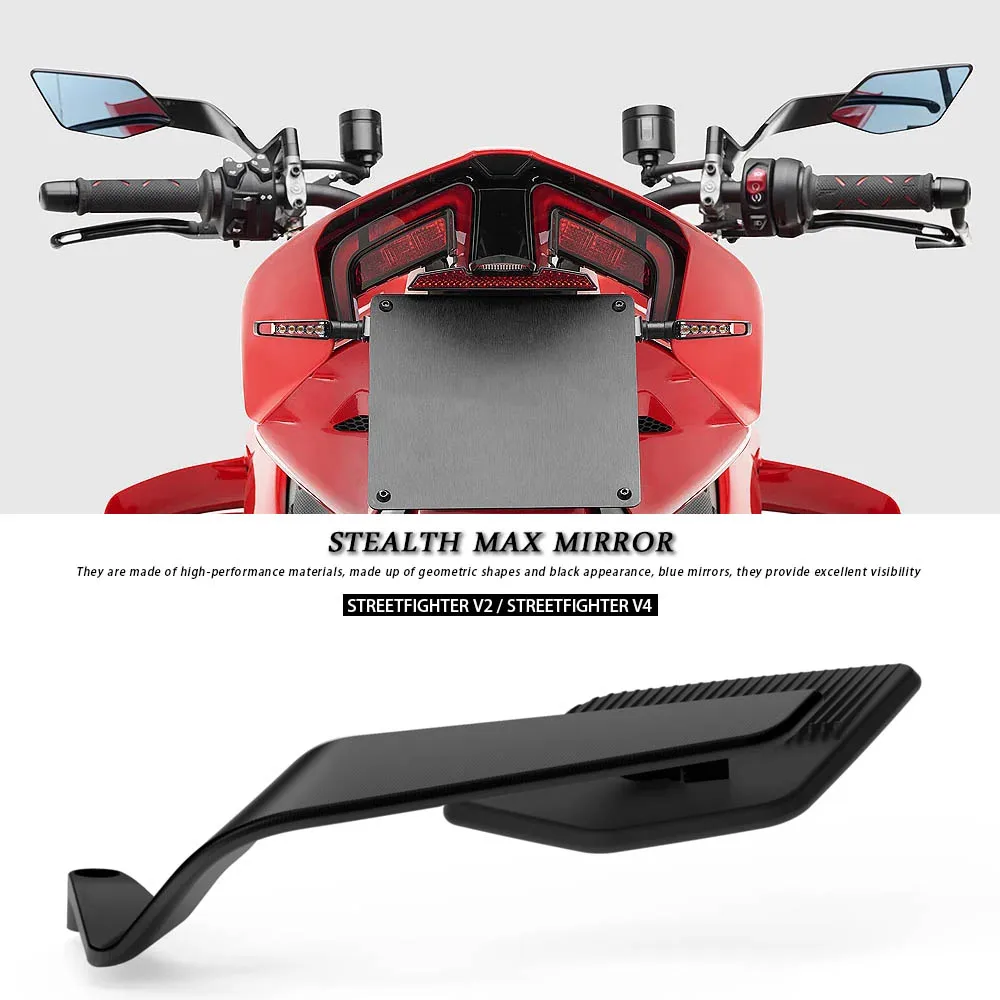 

For Ducati Streetfighter V2 V4 S 2023-2025 Mirrors Stealth Max Mirror To Rotate Adjustable Mirrors Motorcycle Accessories