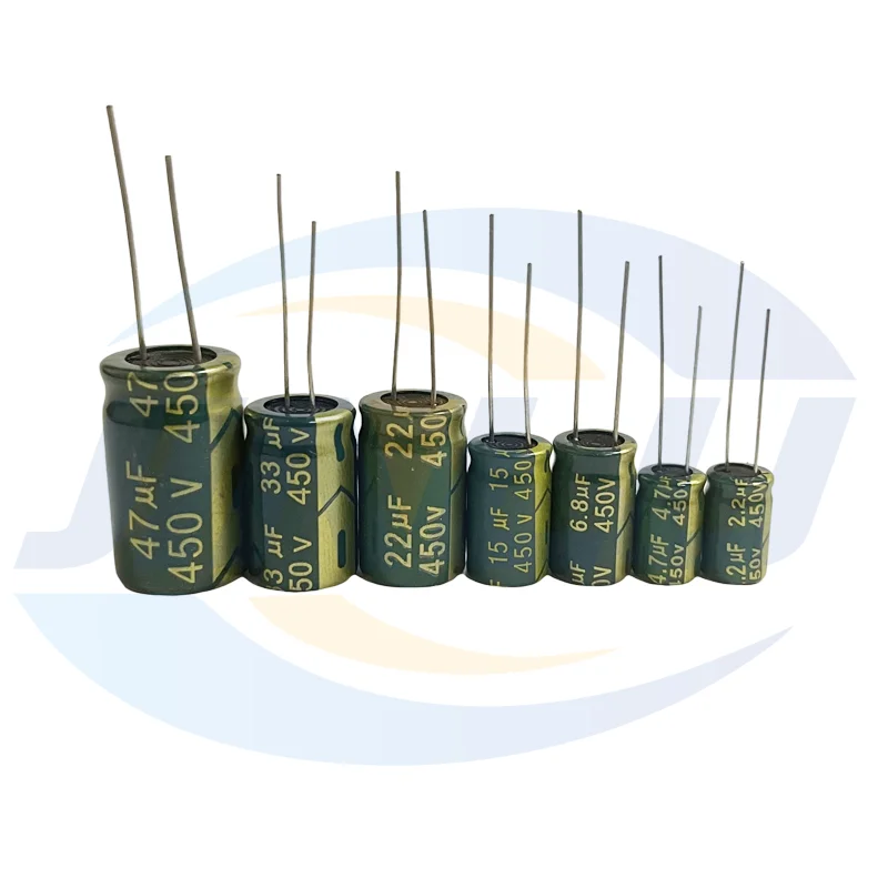 450V High Frequency Low ESR Aluminum Capacitor 2.2UF 4.7UF 6.8UF 15UF 22UF 33UF 47U