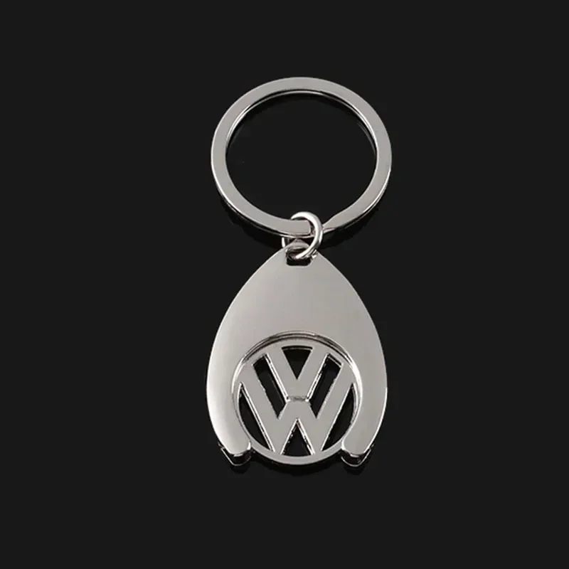 Alloy Car Logo Keychain Keyring for Volkswagen Jetta Touareg Tiguan Golf Passat B5 B6 B7 Polo Lavida Sagitar Teramont Key Holder