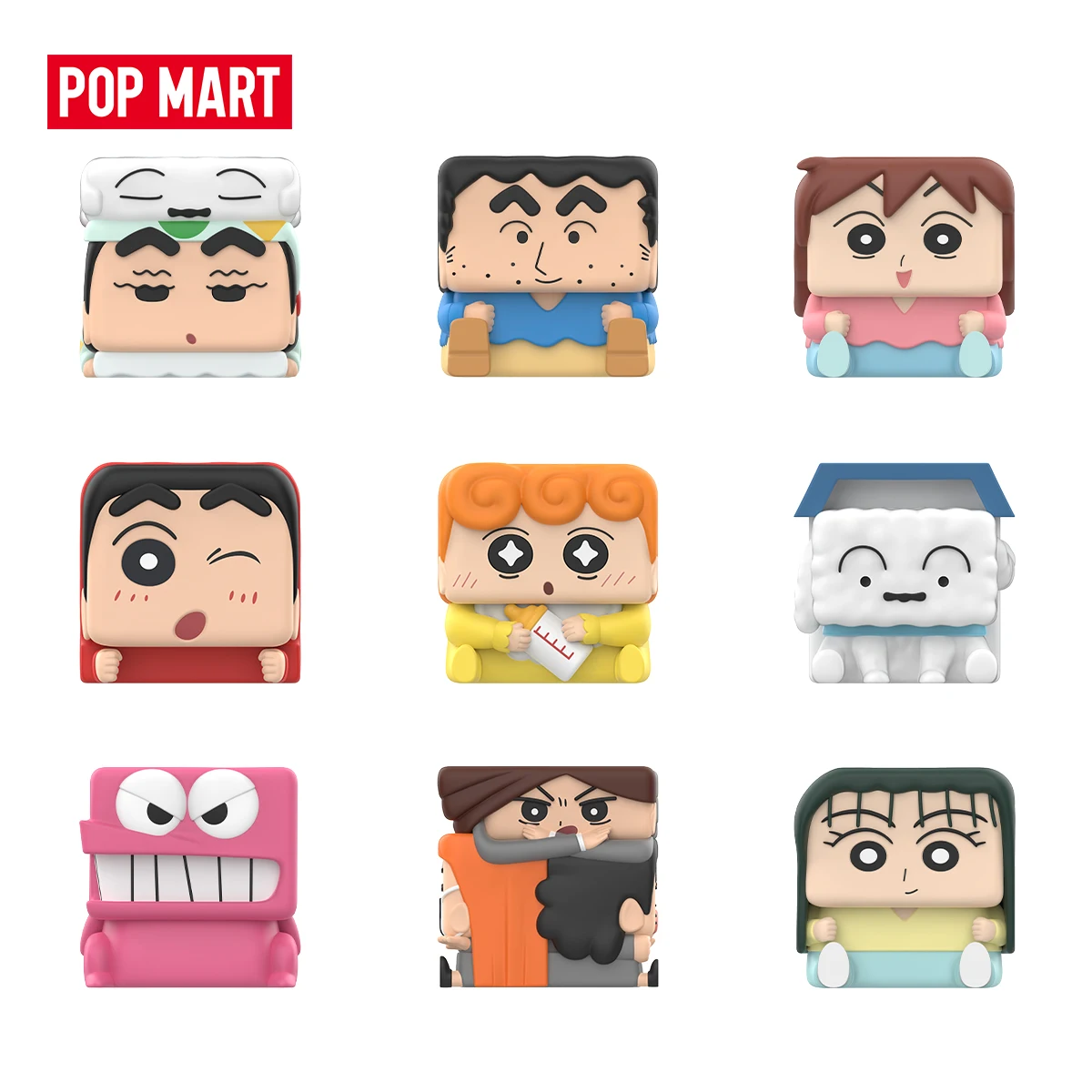 

POP MART Crayon Shinchan POP CUBE-2 Series Blind Box Mystery Box Toys Kawaii Ornaments Figurines Home Decor Desktop Model Dolls