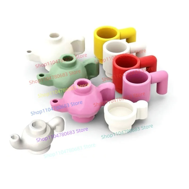 

MOC Building Blocks Accessories Handheld Teapot Teacup Toy Assembly Free Mix-and-Match Holiday Gift