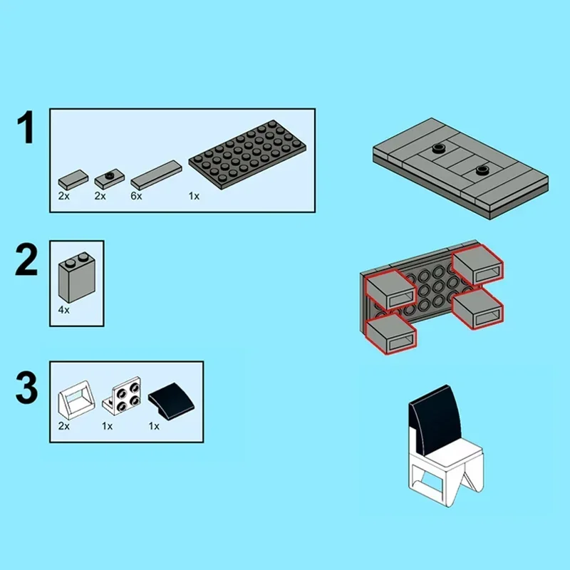 Diy tijolos portas mesas cadeiras flores em massa pequenas peças moc porta bloco de construção educacional compatível todas as marcas