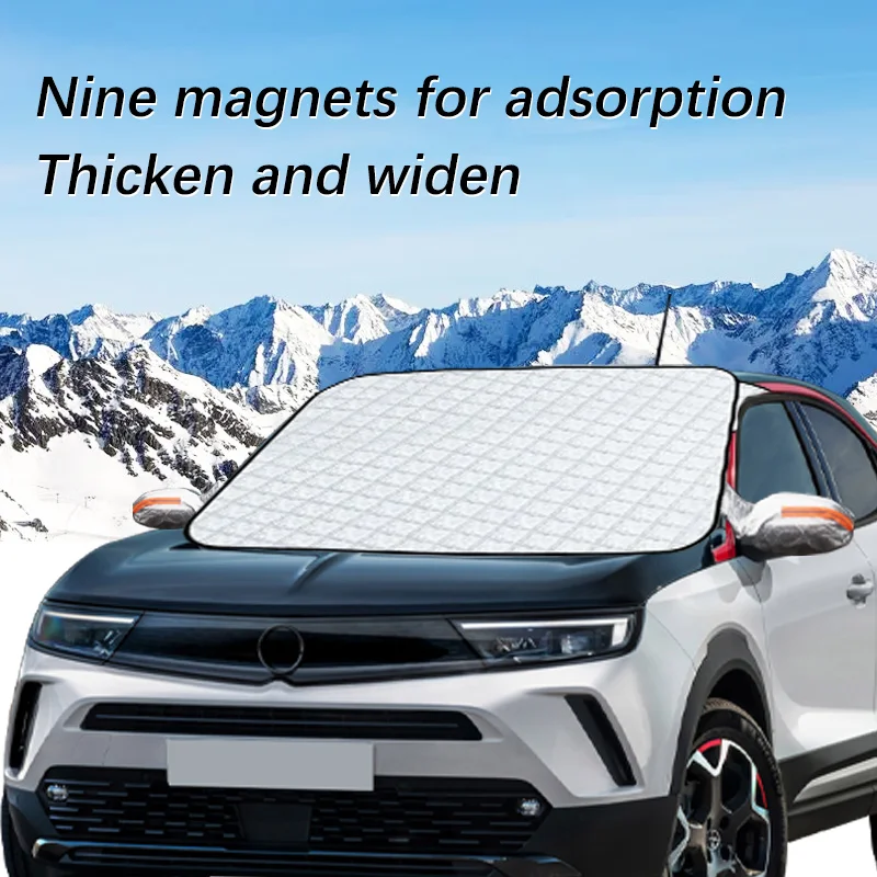 

Magnetic Car Windshield Snow Cover Winter Ice-Frost Guard Sun Shade Protector For Opel Mokka 2013-2016 Exterior Accessories