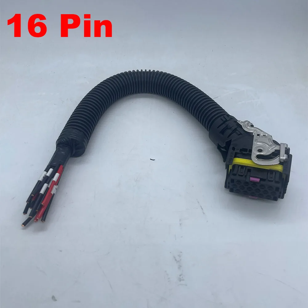 

16Pin EDC7 Common Rail Connector PC Board ECU Socket Automotive Injector Module Plug With Wire Harness