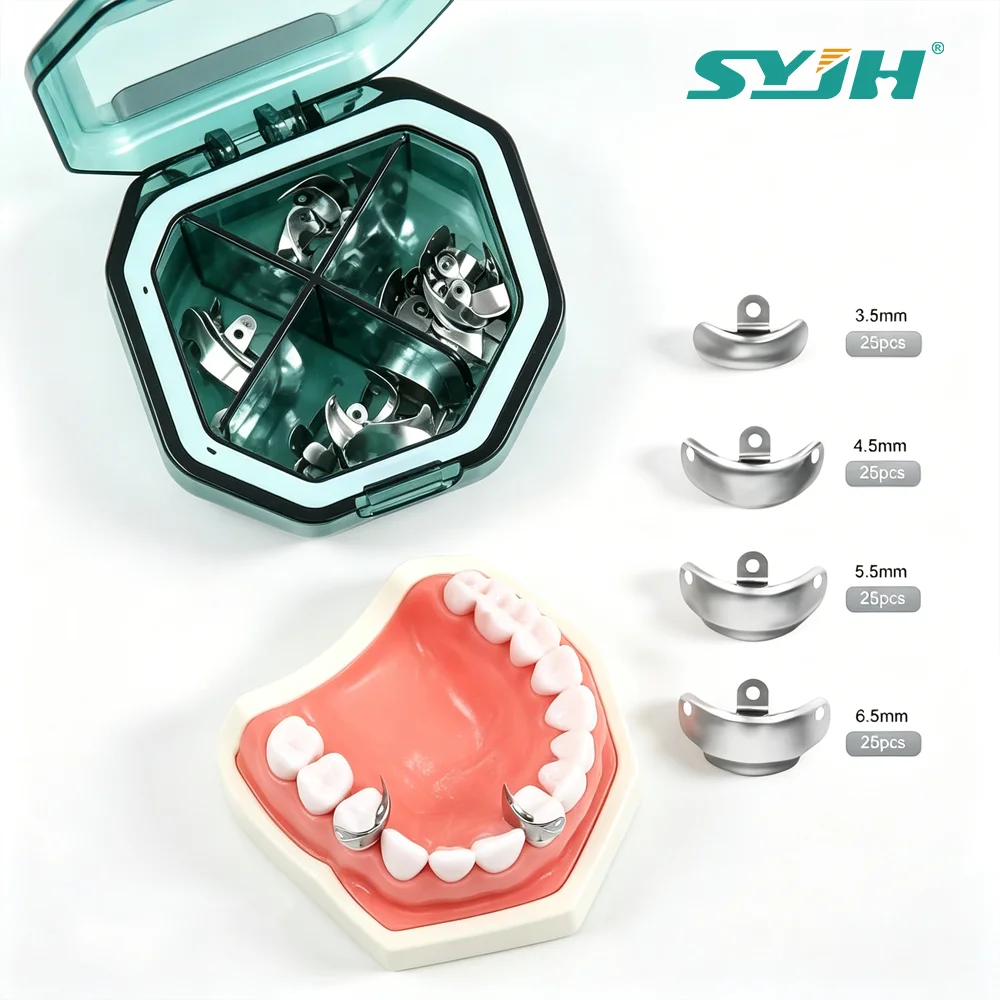 

SYJH 100/50Pc Dental Matrix Bands Sectional Contoured Metal Matrices System For Teeth Replacement Dentistry Material Tools