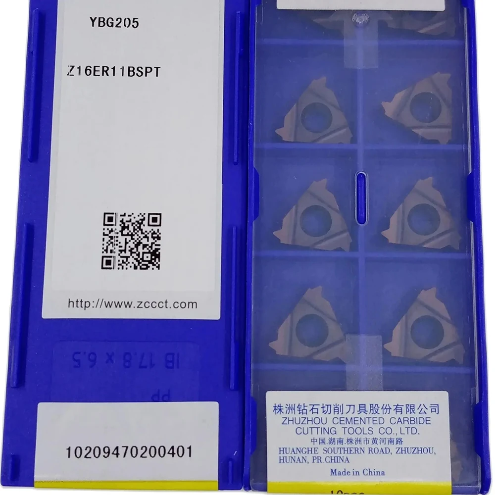 

ZCC Z16ER11BSPT YBG203 YBG205 Turning tools insert for processing steel Z16ER 11BSPT 10PCS/BOX