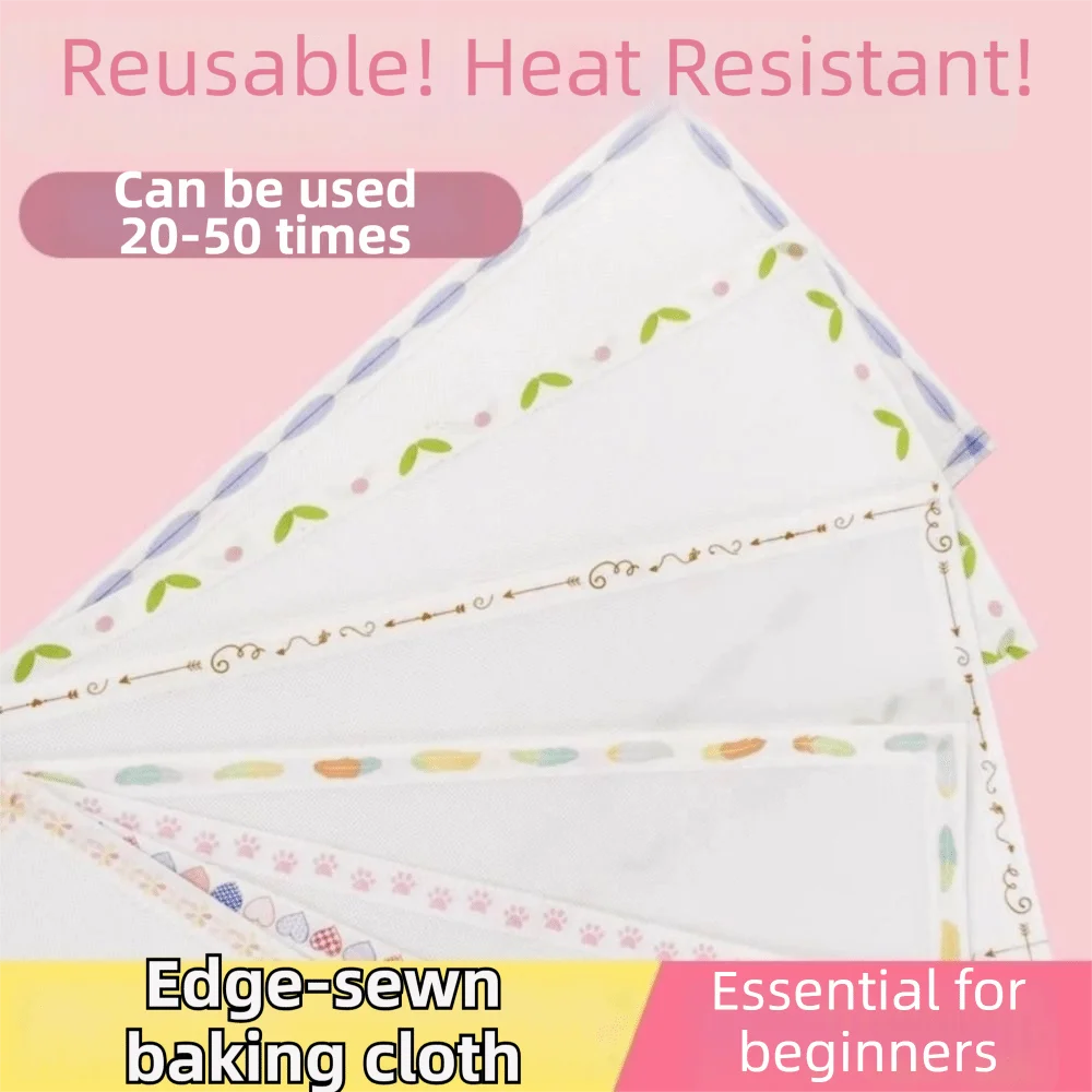5Pcs Light Transmission Perler Beads Baking Cloth DIY Heat Resistant Melting Beads Baking Cloth Reusable Edge-stitched