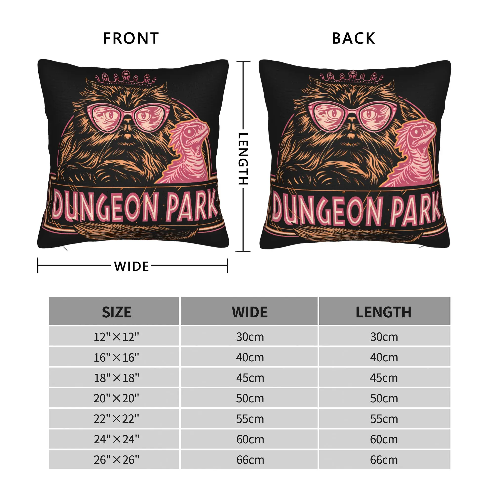 Pillow Cover Dungeon Park Gorilla Crown Pink Flamingo Funny Fantasy Design  Novelty Pillow Case  Bed Chair Pillowcases