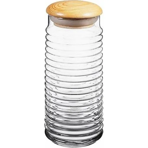 Pasab Babylon Wooden Lid Glass Jar 1500 cc 43183